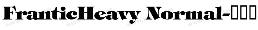 FranticHeavy Normal字体转换